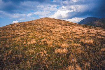 Mountain landscape. Hiking fagaras mountains in Romania. Carpathians, Transilvania, Romania,...