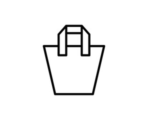 Shopping bag line icon
