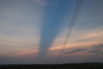 time lapse sunset over the city