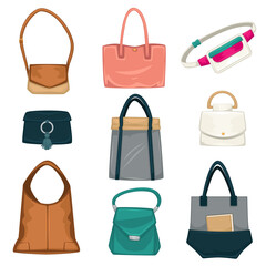 Bags and rucksacks fashion for women, styles collection