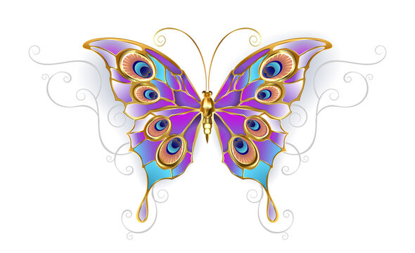 Jewelry Butterfly Peacock