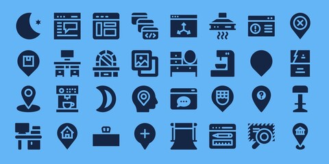contemporary icon set