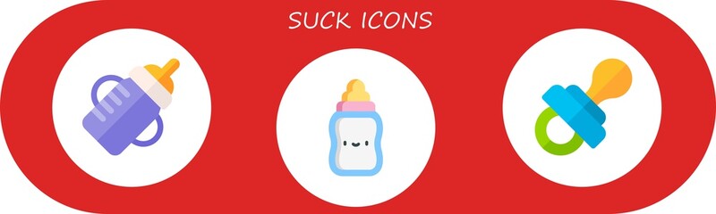 suck icon set