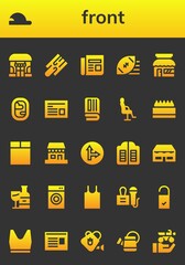front icon set