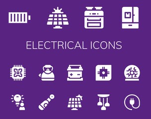 electrical icon set