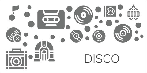 disco icon set
