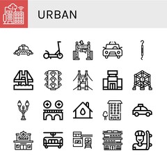 Set of urban icons
