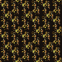 Seamless pattern, illustration in arabic style, abstract background for your design.