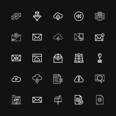 Editable 25 download icons for web and mobile
