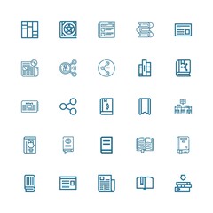 Editable 25 publish icons for web and mobile
