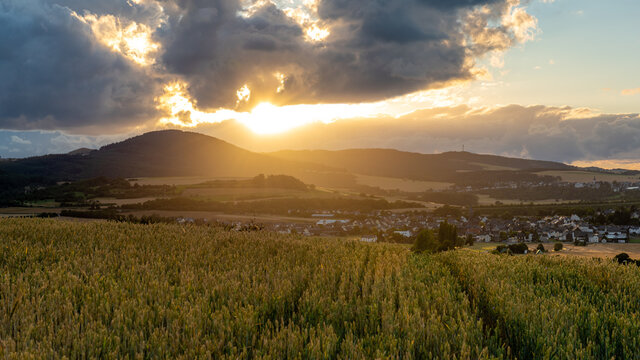 Sonnenuntergang in der Eifel