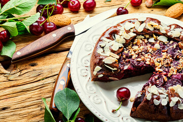 Sweet cherry galette