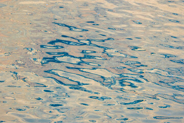abstract water reflections, South Georgia