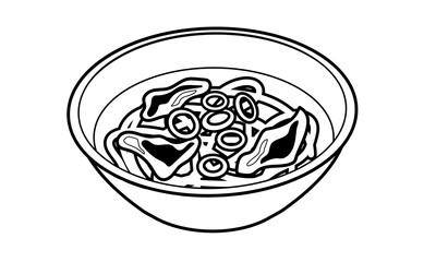 器に盛られた温かいカレーうどん