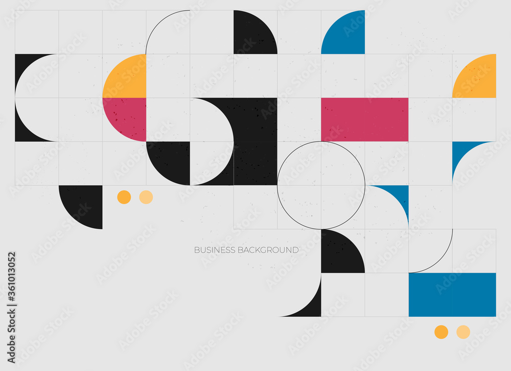 Aufkleber flat vector. minimal geometric background. dynamic shapes composition. eps10 vector.