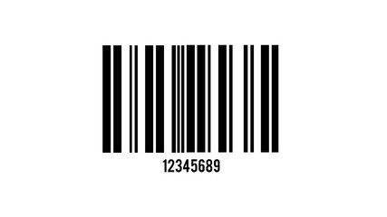 Realistic barcode icon. Barcode illustration