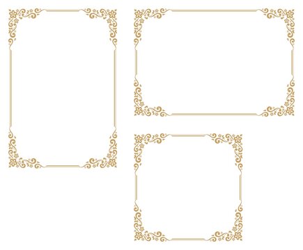 Decorative frame.A frame that gave a change in size to the same design.Good frame for a4 size paper.Certificate frame.