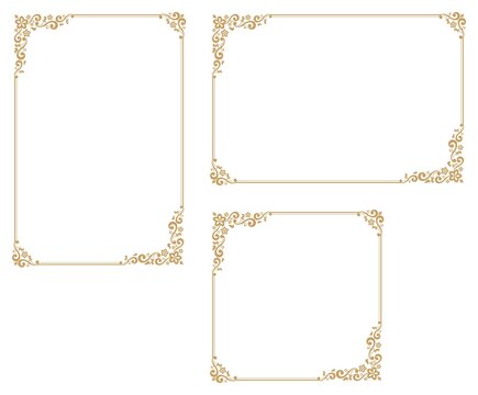 Decorative frame.A frame that gave a change in size to the same design.Good frame for a4 size paper.Certificate frame.