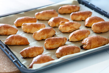 freshly baked meat buns