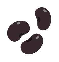 黒豆 花豆 黒大豆 ぶどう豆 豆 丹波黒 ベクター イラスト