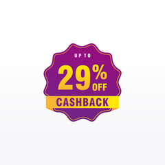 29 discount, Sales Vector badges for Labels, , Stickers, Banners, Tags, Web Stickers, New offer. Discount origami sign banner