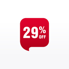 29 discount, Sales Vector badges for Labels, , Stickers, Banners, Tags, Web Stickers, New offer. Discount origami sign banner