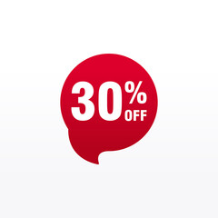 30 discount, Sales Vector badges for Labels, , Stickers, Banners, Tags, Web Stickers, New offer. Discount origami sign banner