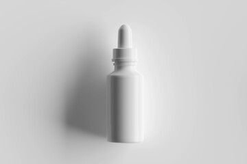 White cosmetic container mockup