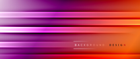 Bright gradient neon lines abstract background