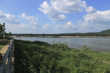 Mekong River at ubonratchathani thailand between thailand and laos.