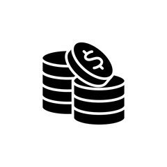 money icon, coin money icon logo illustration design