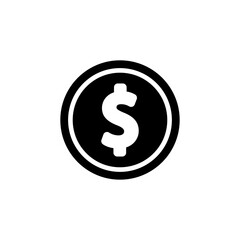 money icon, coin money icon logo illustration design