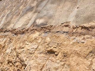 Strengthening of the quarry slopes with shotcrete