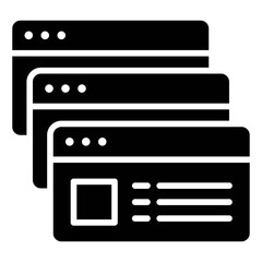 Multi tasking, Telecommuting or remote work icon, vector illustration