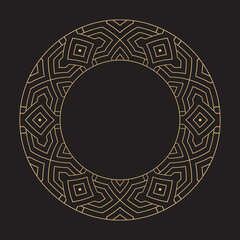 Decorative circular ornament.