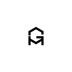 MG GM Letter Logo Design Vector Template