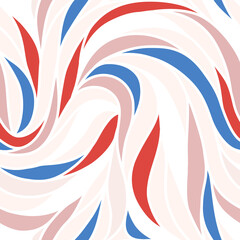 Colorful seamless striped pattern. Wavy stylish abstract background.