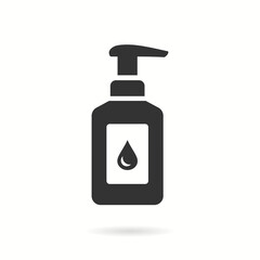 Hand sanitizer icon. Vector illustration.