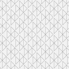 Seamless geometric pattern with triangles. Black and white vector.