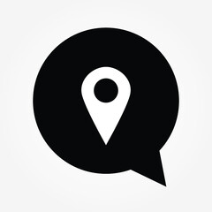 button share location icon vector