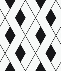  Vector seamless pattern. Repeating geometric tiles with a grid of rhombuses.
