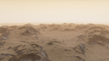 Universe filled with stars. Cosmic landscape, beautiful science fiction wallpaper with endless deep space. 3D render