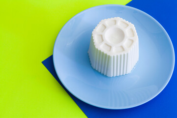 fresh cheese close-up