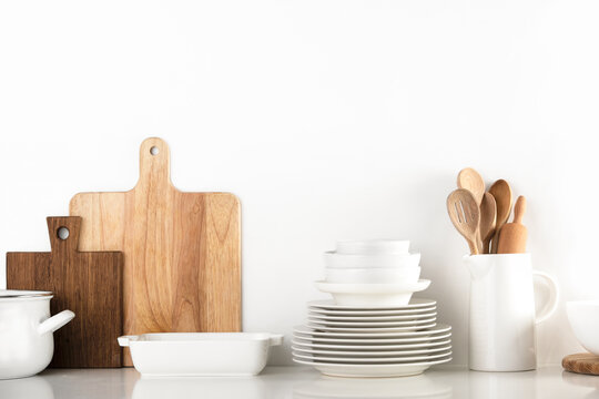 Modern kitchen utensils background