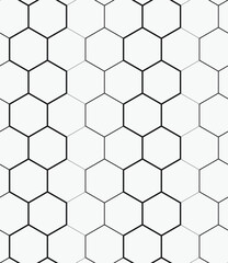  Vector seamless pattern. Modern stylish texture. Repeating geometric hexagons.