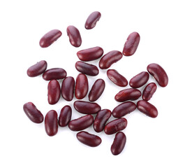 red kidney bean isolated on white background