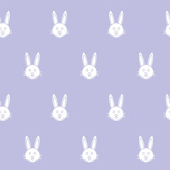 Wrapping paper - Seamless pattern of symbols rabbit for vector graphic design