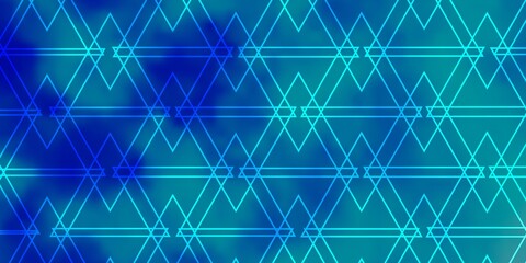 Light BLUE vector background with lines, triangles. Shining abstract illustration with colorful triangles. Design for your promotions.