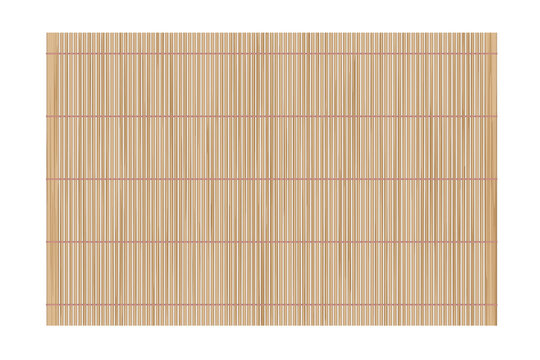 Vector illustration. Bamboo mat. Top view.