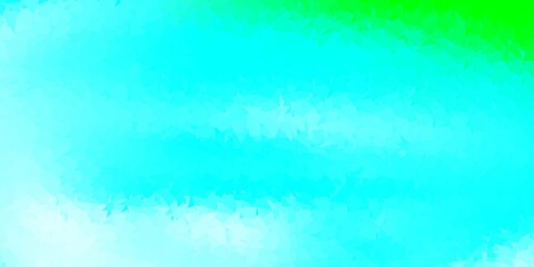 Fototapeta na wymiar Light blue, green vector triangle mosaic backdrop.